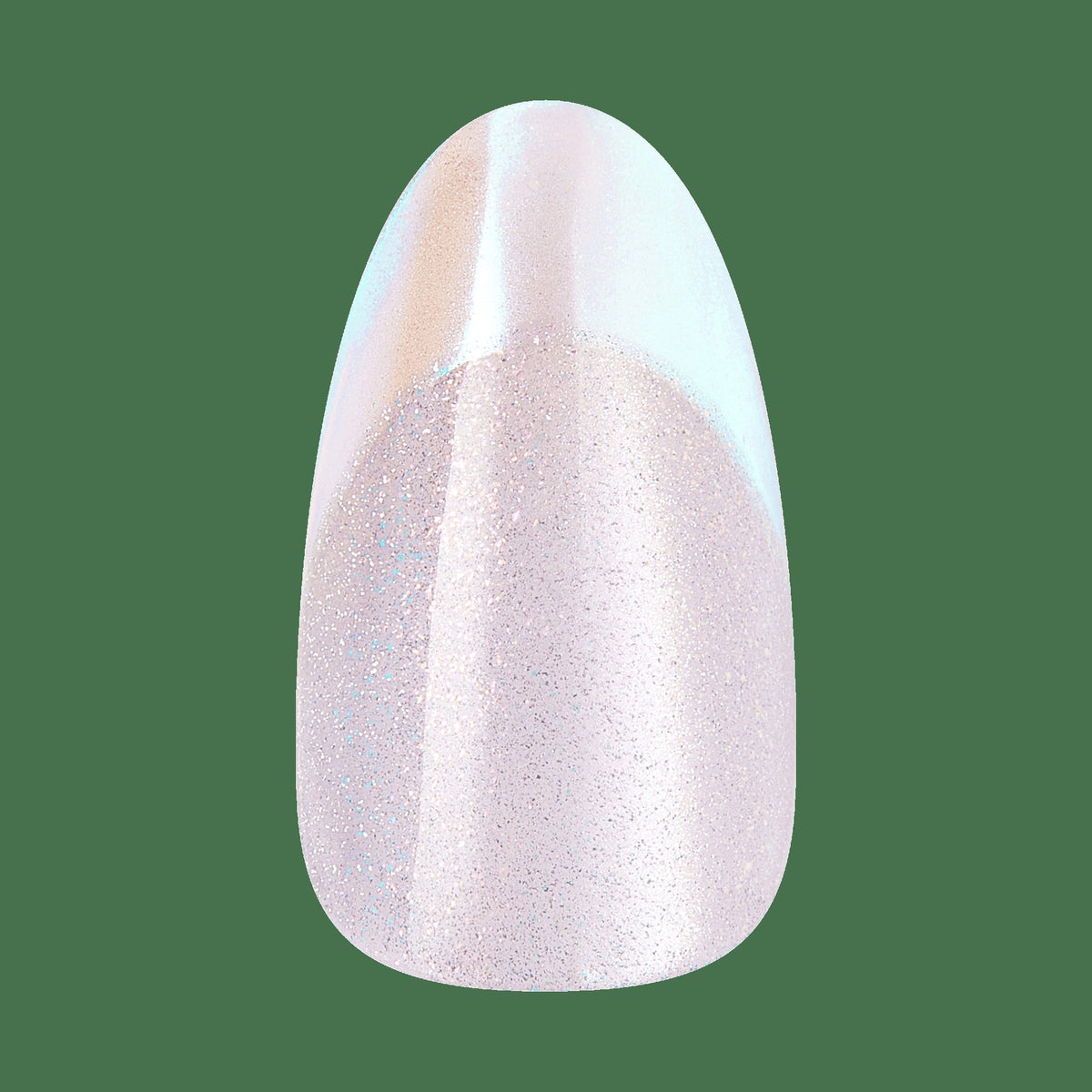 Kiss Glam Embellished Press On Fake Glue Nails - Fairy Tale | Design, Metallic Pink, Medium, Almond