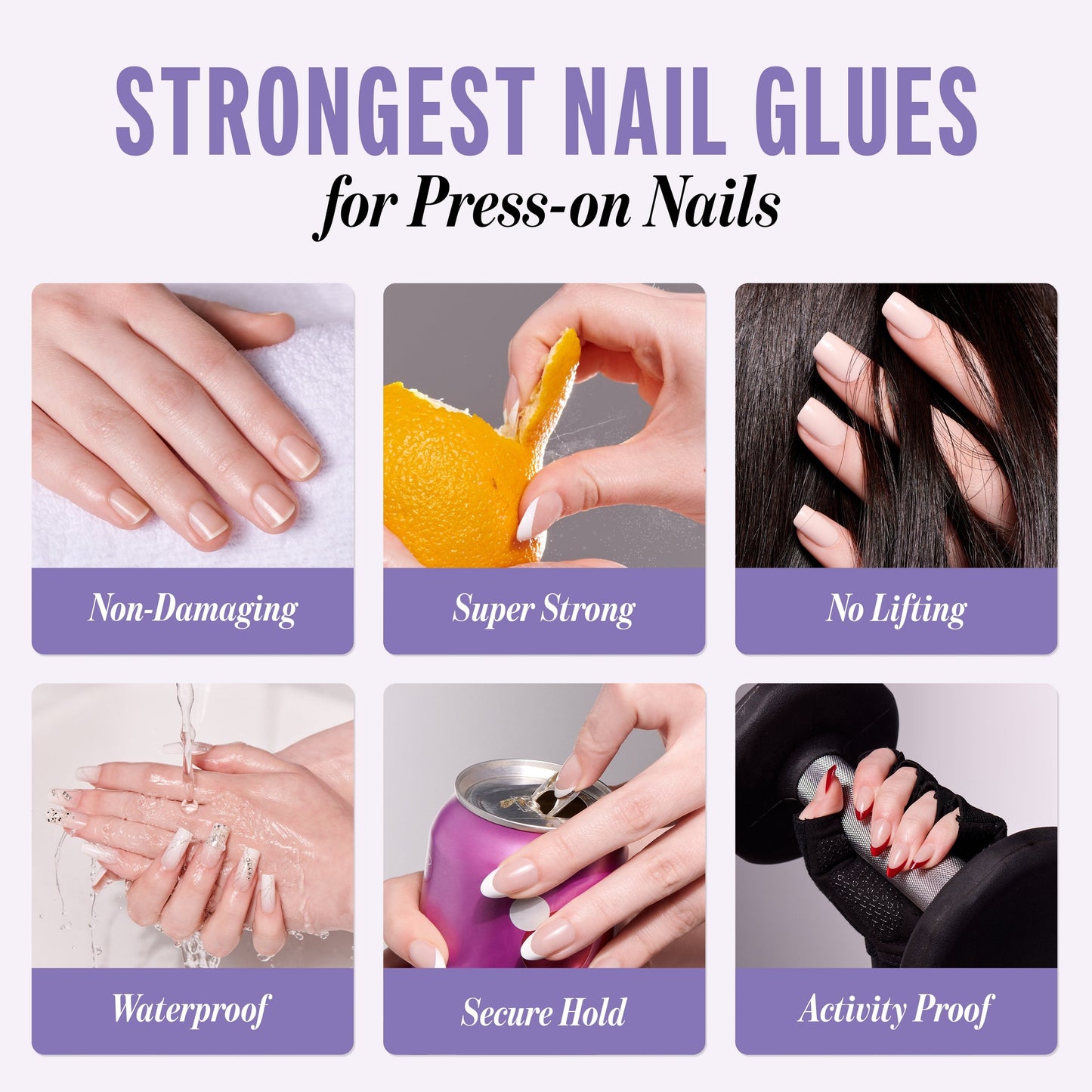 Kiss PowerFlex Precision Fake Nail Glue - 0.10 oz. | Nail Adhesive, Press-On Glue, Precision Nozzle, Ideal for Repairing