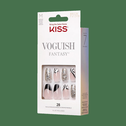 Kiss Voguish Fantasy Nails - Black & White