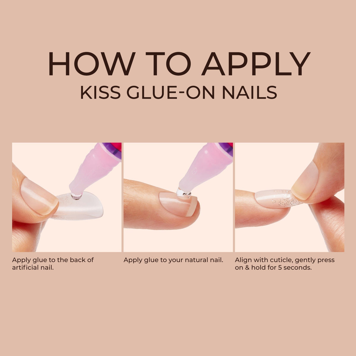 Kiss Classy Press On Glue Nails - New Nail, New Me
