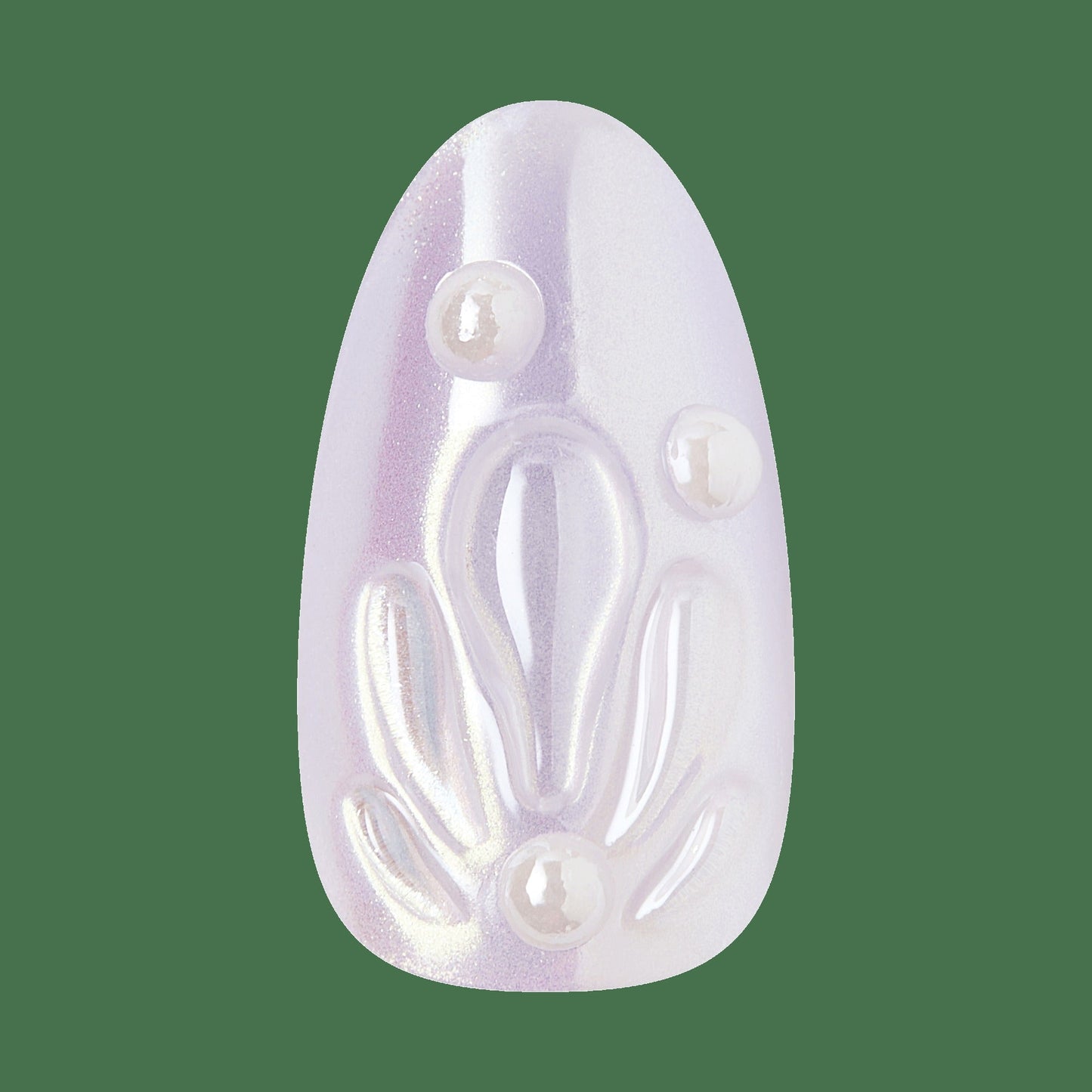 Kiss Icon Press On Fake Glue Nails - Remarkable | 3D & Jewel Design, Metallic Purple, Medium, Almond