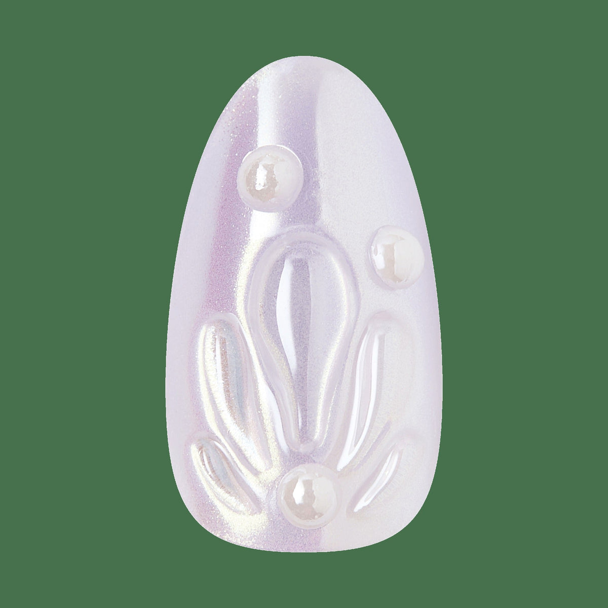 Kiss Icon Press On Fake Glue Nails - Remarkable | 3D & Jewel Design, Metallic Purple, Medium, Almond