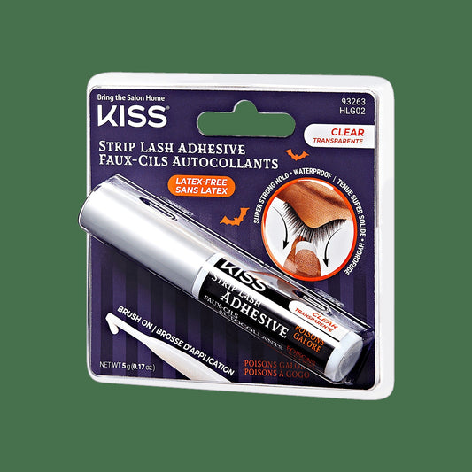 Kiss Halloween Strip Lash Adhesive - Clear | False Eyelash Glue, Strip Lash Adhesive