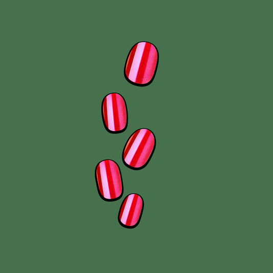 colorFX by Impress No Glue Fake Press On Nails - Floating | Solid, Pink, Short, Oval, Manicure