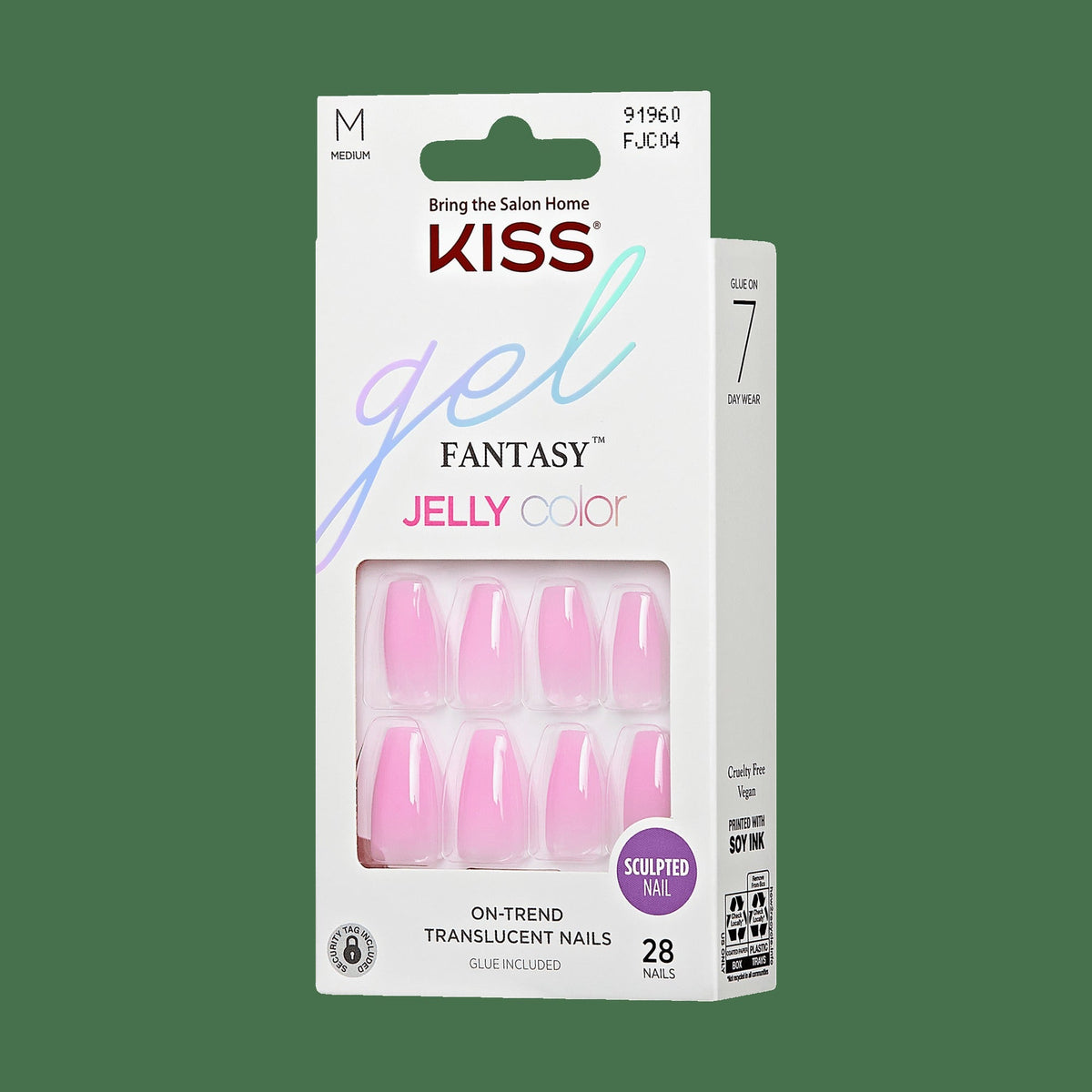 Kiss Gel Fantasy Jelly Color Press On Glue Nails - Jelly Case