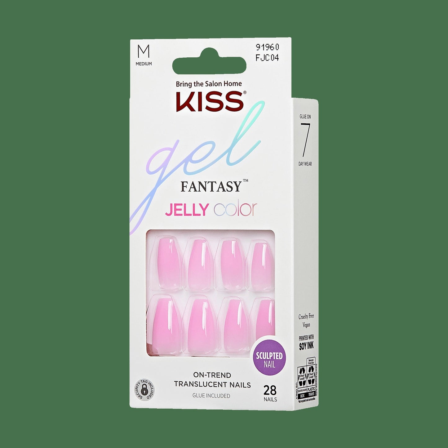 Kiss Gel Fantasy Jelly Color Press On Glue Nails - Jelly Case