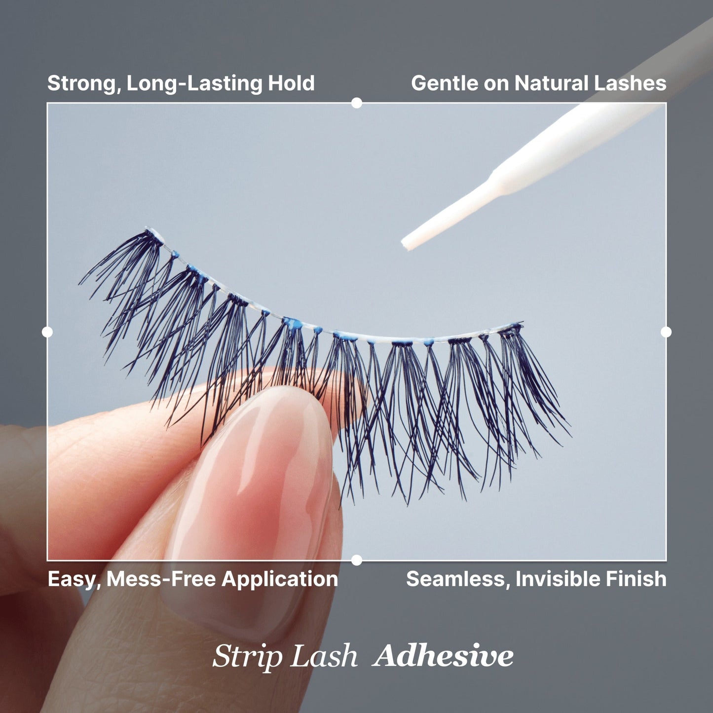 Kiss Strip Lash Adhesive - Clear | False Eyelash Glue, Strip Lash Adhesive, Latex Free