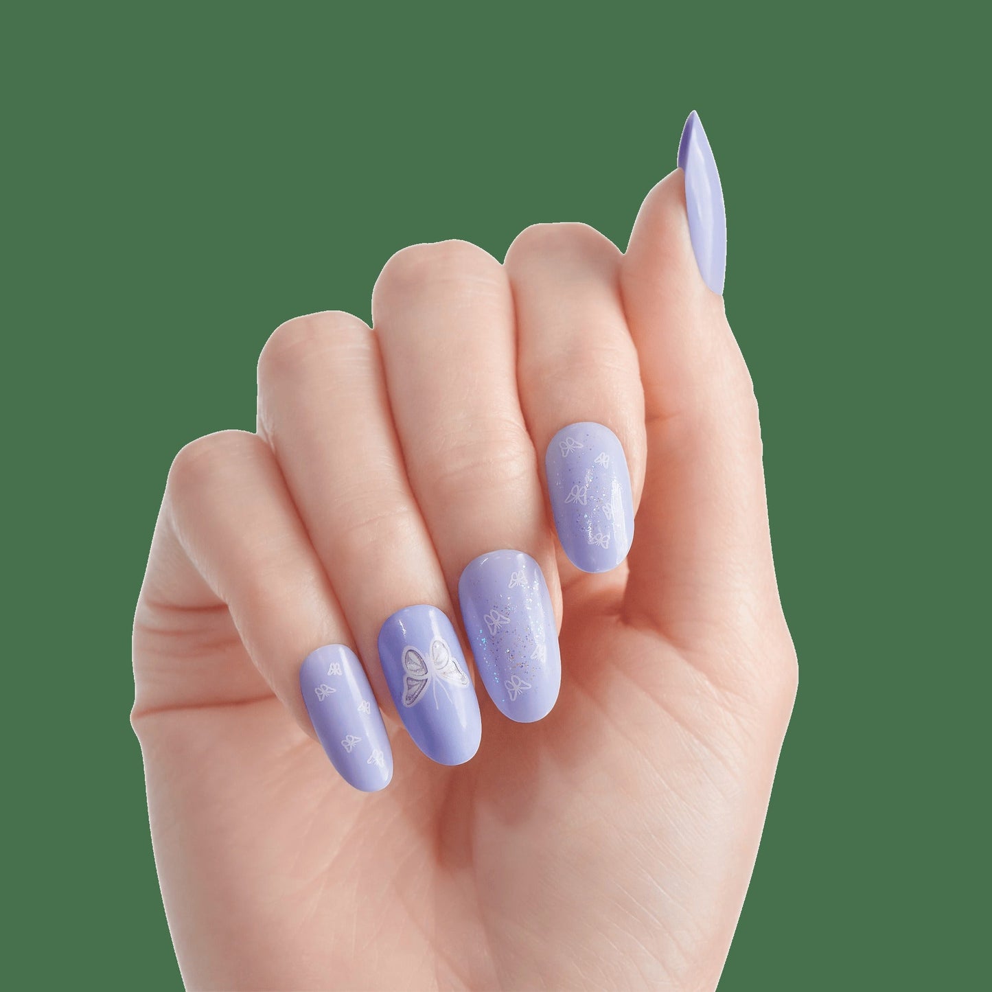 Kiss Gel Fantasy Allure Press On Glue Nails - Waves