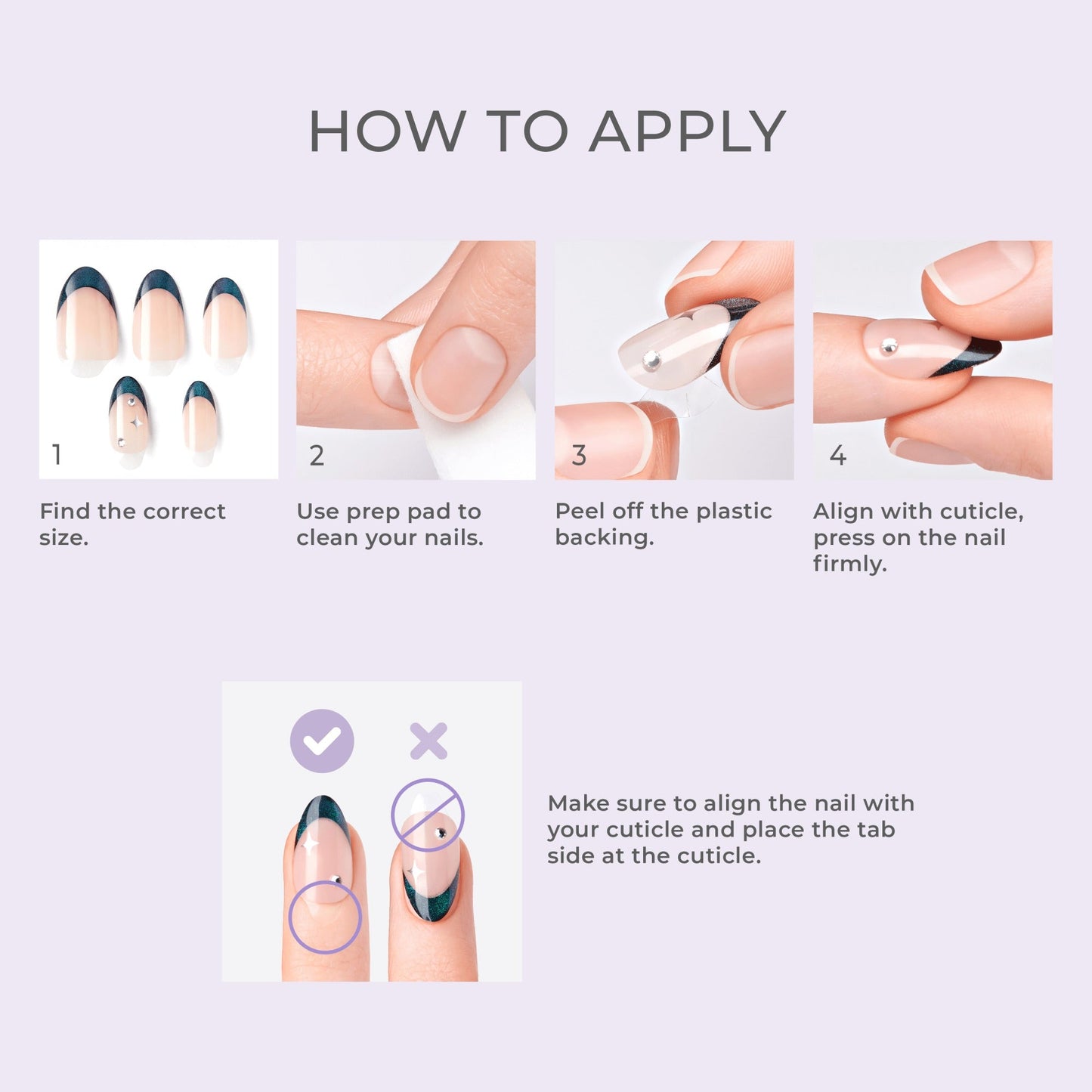 Impress Premium No Glue Fake Press On Nails - Pick Me First | 3D & Jewel Design, Multicolor, Medium, Oval, Manicure