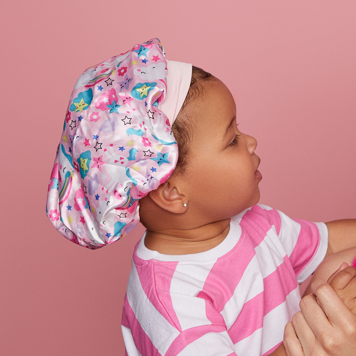 Kiss Colors & Care Toddler Silky Satin Bonnet | 12-36 months, Silk Bonnet, Sleep Bonnet, Hair Accessories