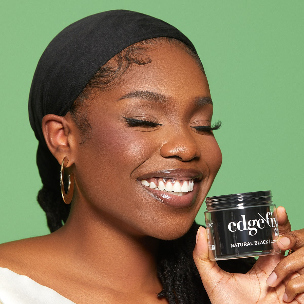 Kiss Colors & Care Edge Fixer Color Gel - Natural Black | Edge Control, Baby Hair Gel, Maximum Hold, Travel Friendly, 30 ml, Hair Care