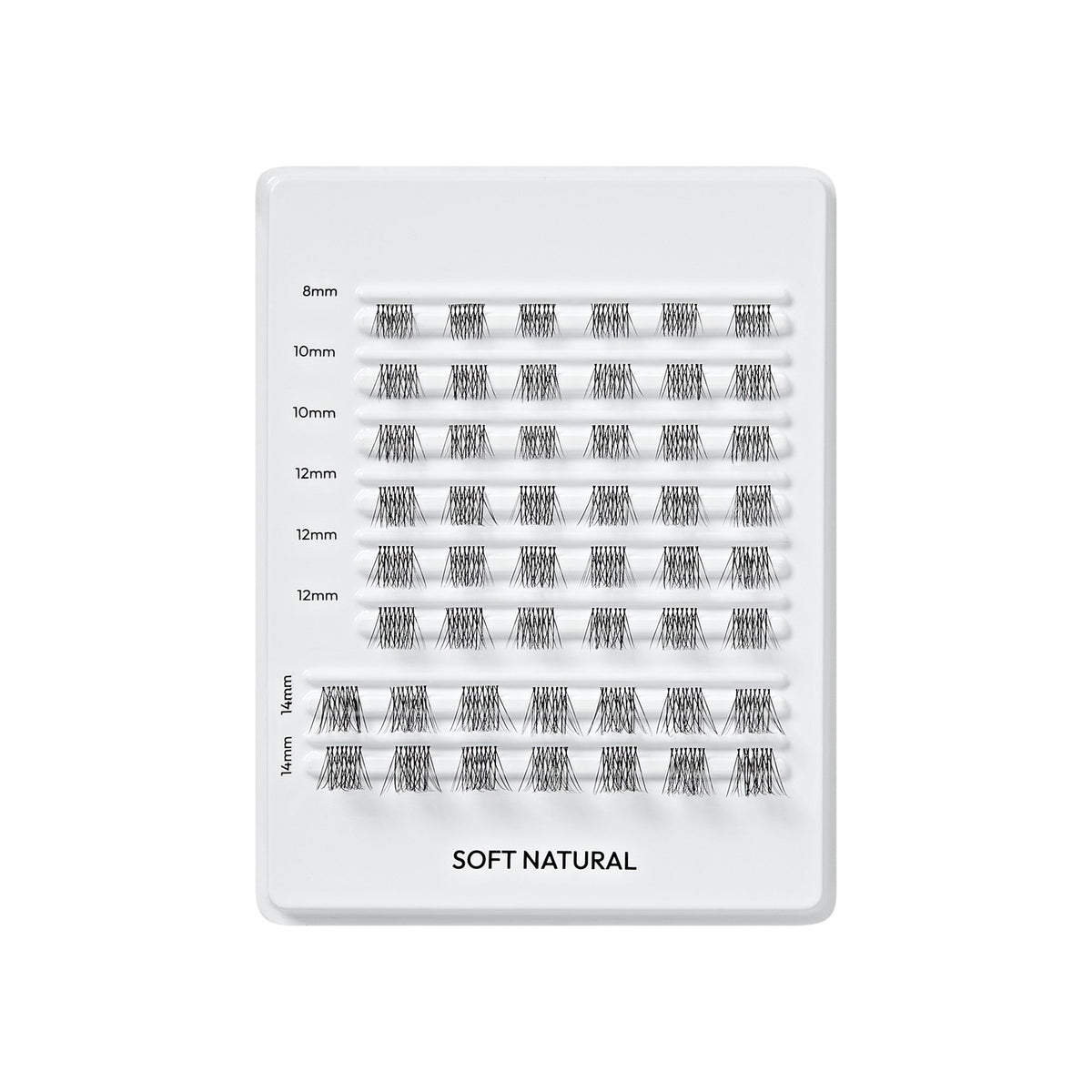 Falscara Soft Natural Mega Multipack | DIY False Lash Extensions, Cluster Lash, Wispy Lashes, 50 Wisps, 8mm-14mm