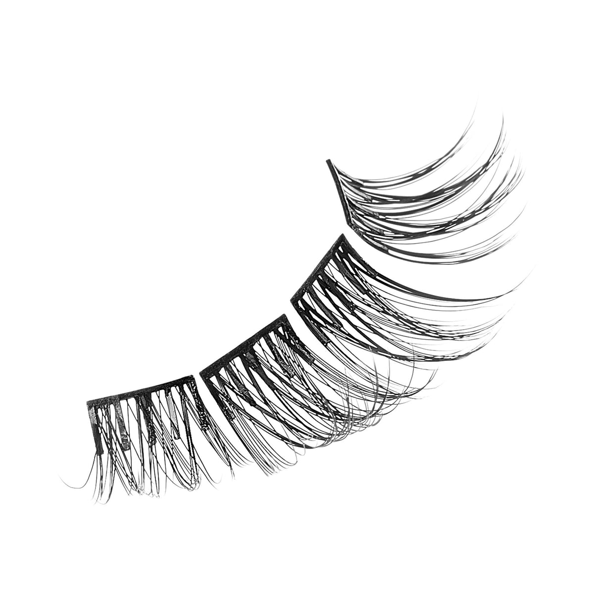 Impress Falsies Pre-Glued False Eyelashes Refills - Wispy | 30 Lash Clusters, 10mm-14mm