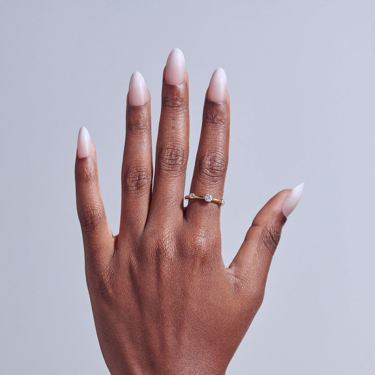 Kiss Core Color Press On Fake Glue Nails - Dulcet | Solid, Pink, Medium, Almond