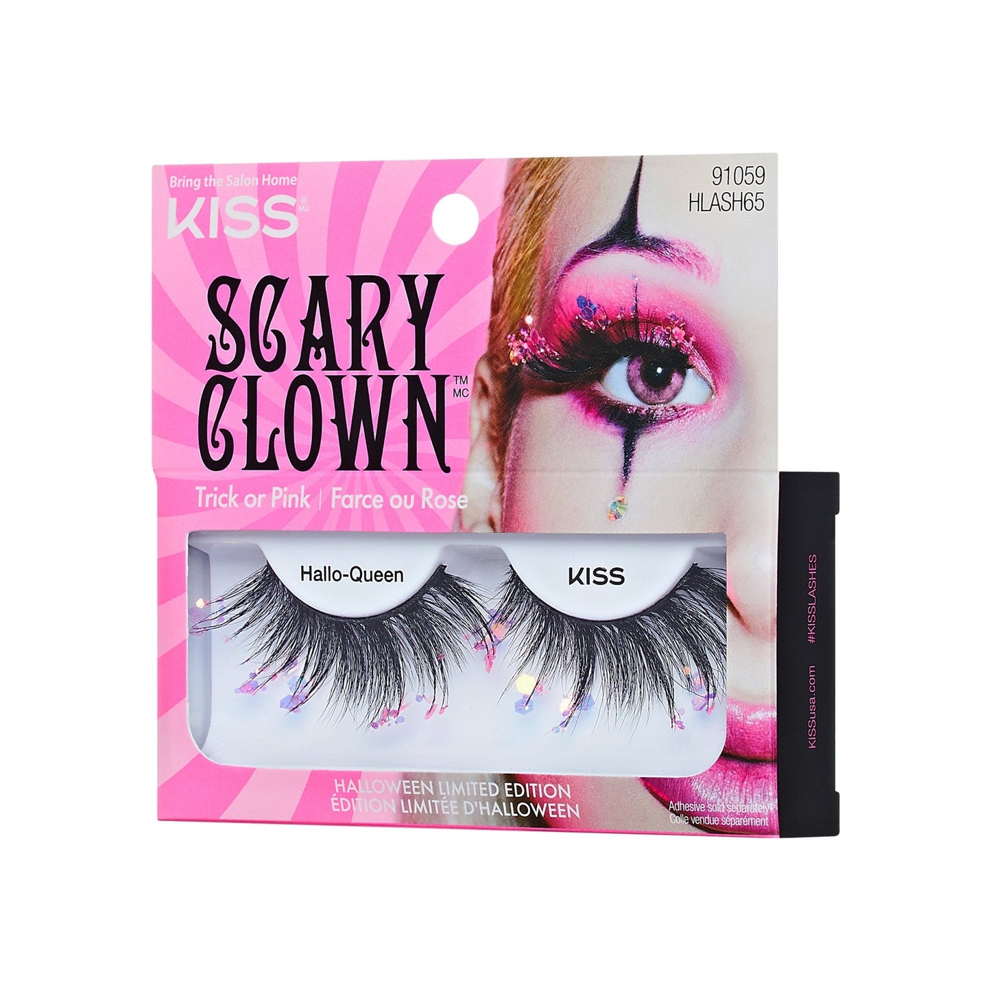 Kiss Halloween False Eyelashes - Hallo-Queen | 1 Pair, Strip Lashes, 16mm