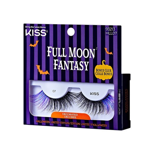 Kiss Halloween 'Full Moon Fantasy' False Eyelashes, Decorated - Flutter Fairy | 1 Pair, Strip Lashes, 16mm