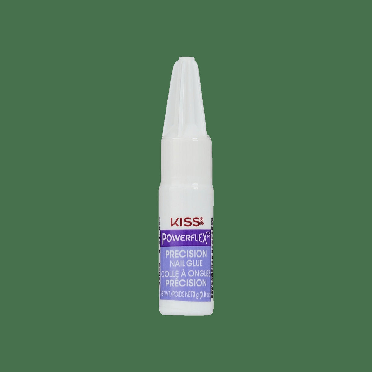 Kiss PowerFlex Precision Fake Nail Glue - 0.10 oz. | Nail Adhesive, Press-On Glue, Precision Nozzle, Ideal for Repairing