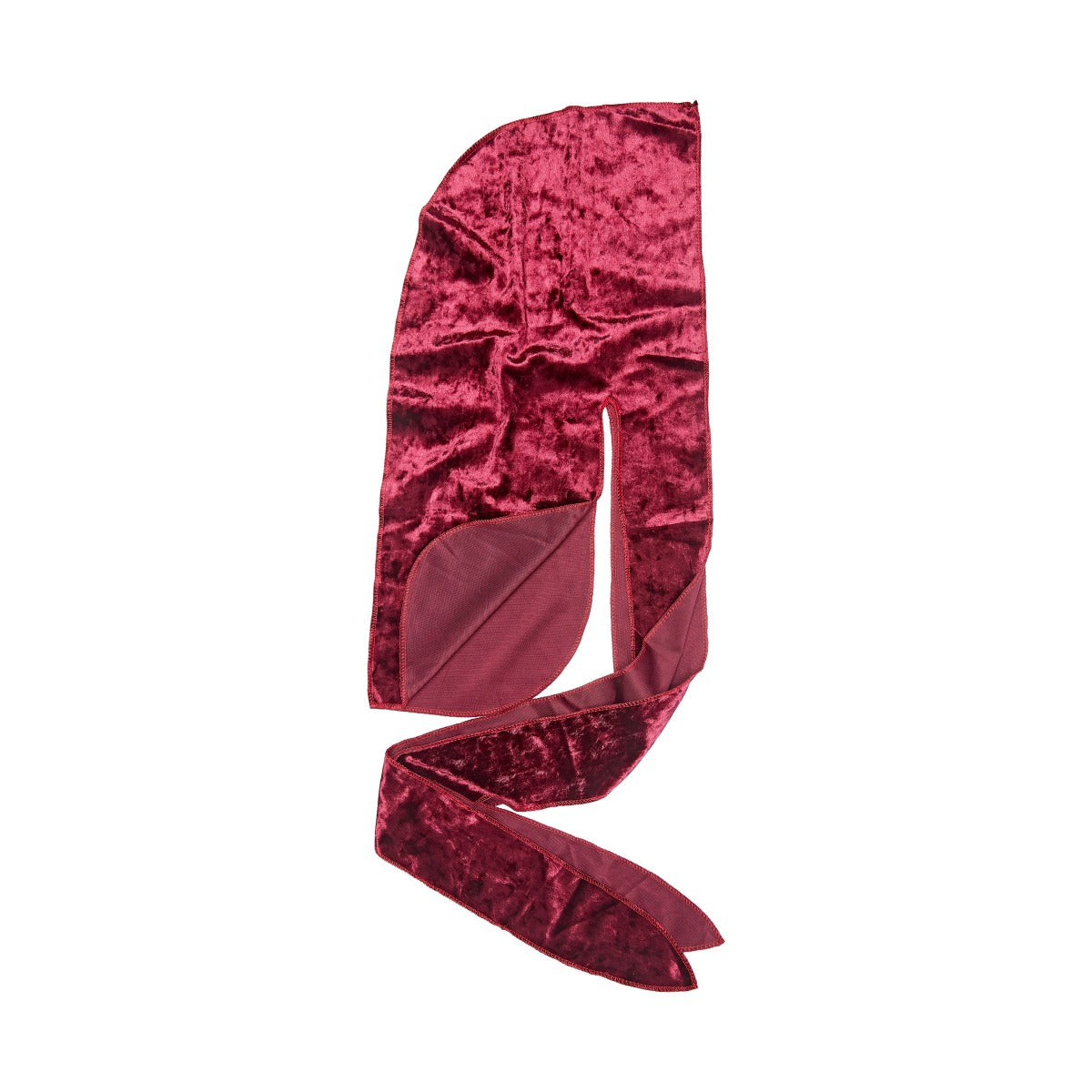 Kiss Colors & Care Power Wave Velvet Luxe Durag - Burgundy | Wave Cap, One Size, Hair Accessories