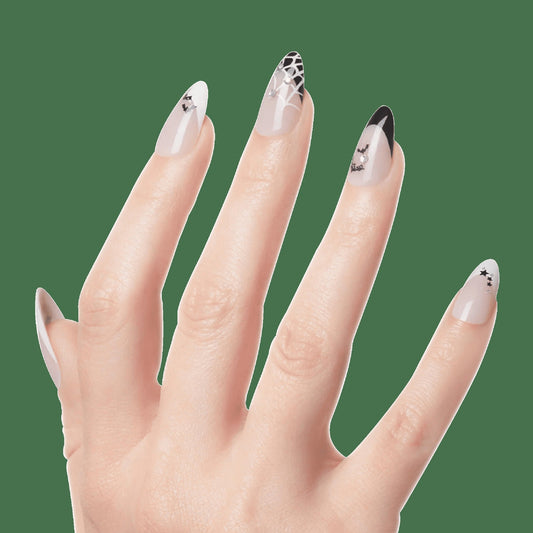 Kiss Voguish Fantasy Glow-In-The-Dark Halloween Press On Glue Nails - Circus Wonders