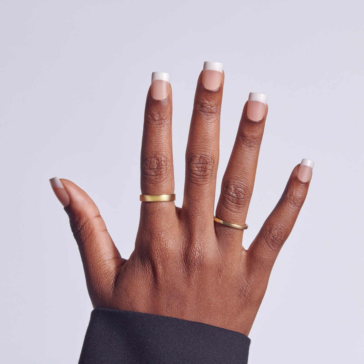 Kiss Core French Press On Fake Glue Nails - I Wish | French Tips, White, Real Short, Square