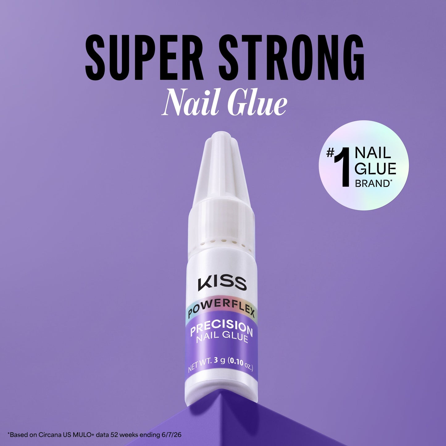 Kiss PowerFlex Precision Fake Nail Glue - 0.10 oz. | Nail Adhesive, Press-On Glue, Precision Nozzle, Ideal for Repairing