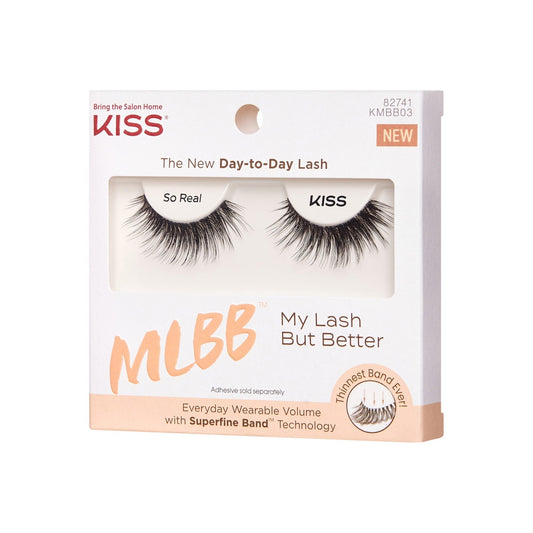 Kiss My Lash But Better False Eyelashes - So Real | 1 Pair, Strip Lashes, 12mm