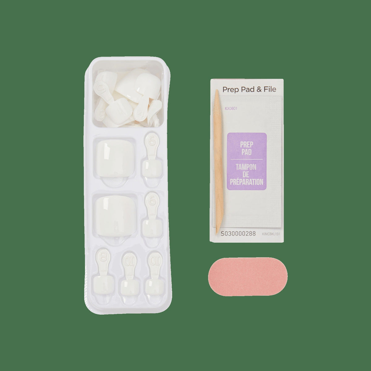 Impress Color No Glue Fake Press On Toenails - Feel The Beat | Solid, White, Short, Squoval, Pedicure