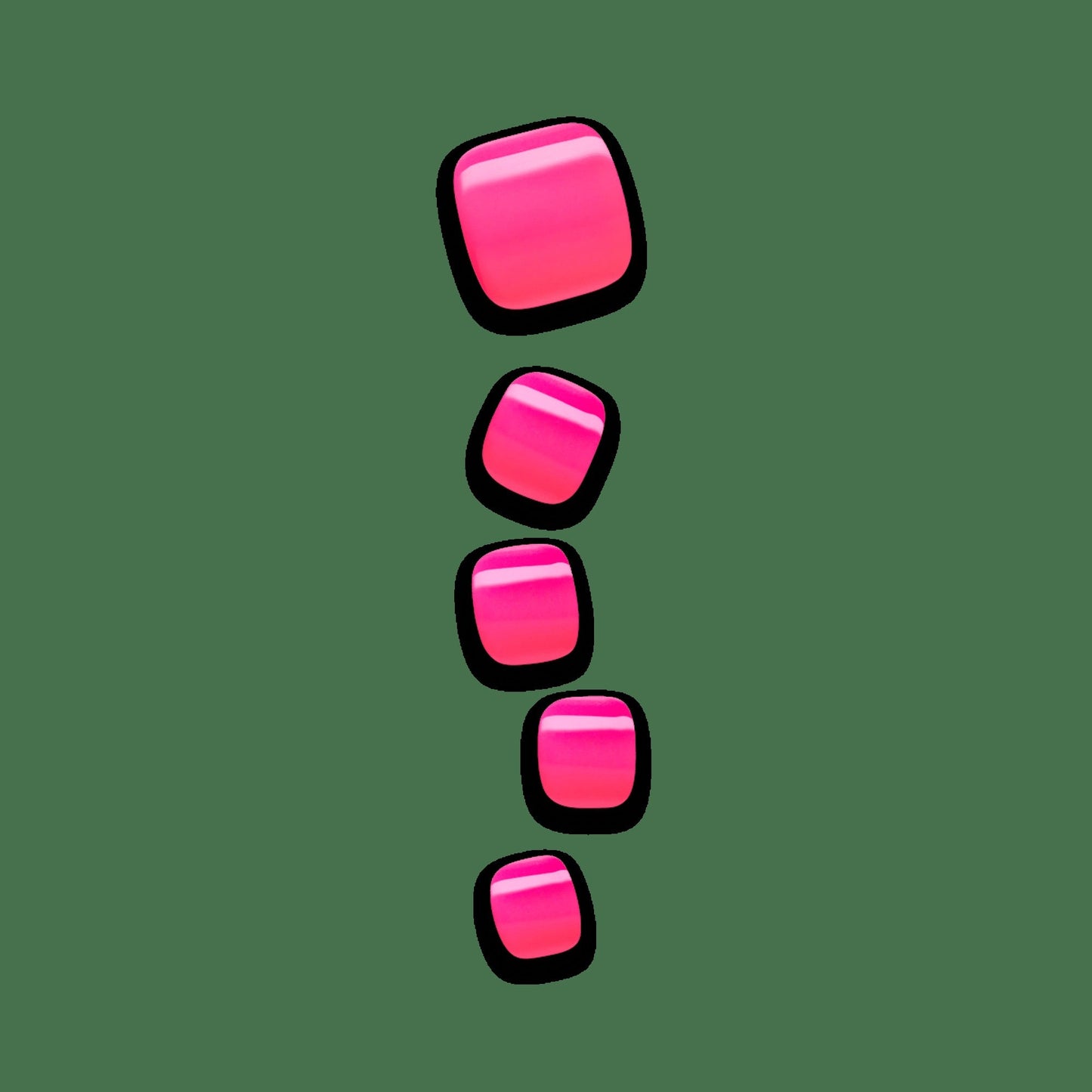 Impress Color No Glue Fake Press On Toenails - Bloomi | Solid, Pink, Short, Squoval, Pedicure