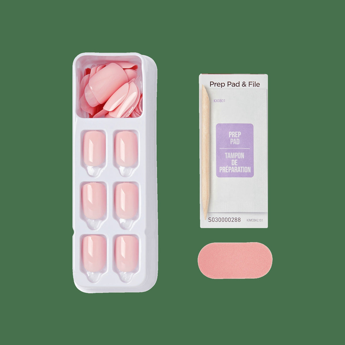 Impress Color No Glue Fake Press On Nails - Pick Me Pink | Solid, Pink, Short, Squoval, Manicure