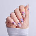 Kiss Core Design Press On Fake Glue Nails - Stay In Touch | Design, Multicolor, Medium, Almond