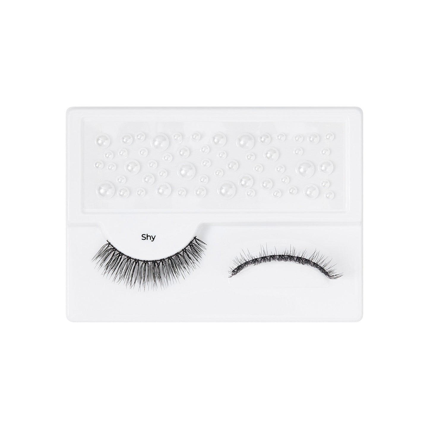 Kiss Halloween False Eyelashes & Gem Sticker - Shy | 1 Pair, Strip Lashes, 12mm