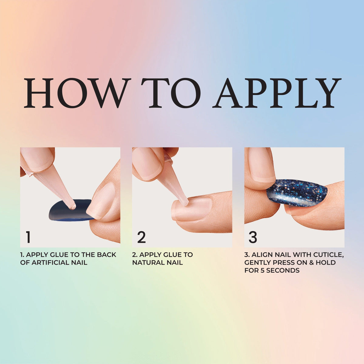 Kiss Voguish Fantasy Press On Glue Nails - Good Luck, Babe