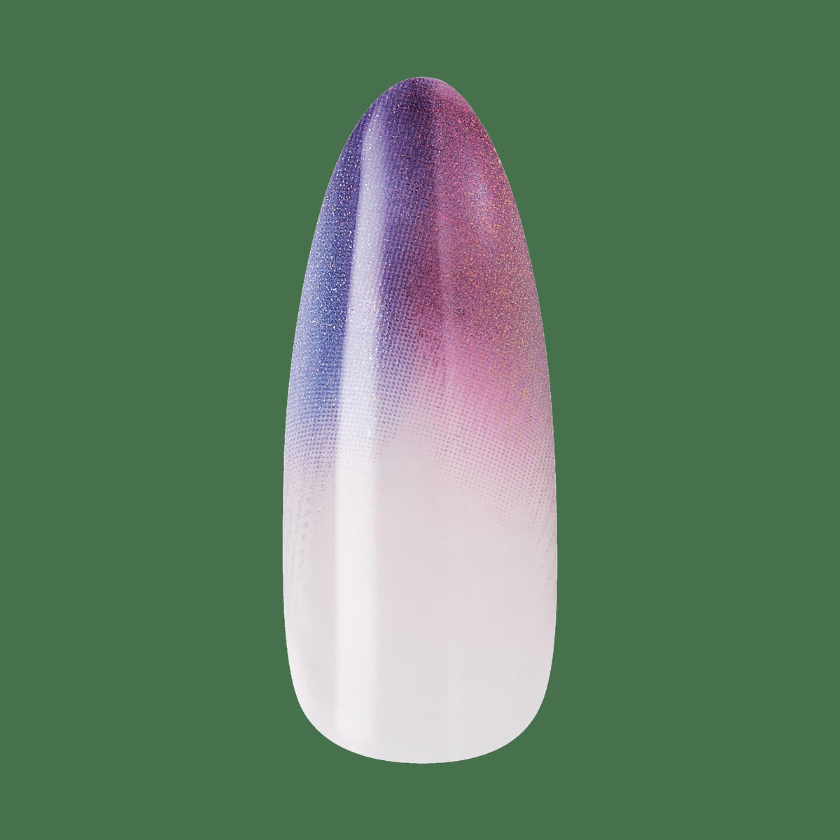 Kiss Core Magnetic Press On Fake Glue Nails - Twinkling Stars | French Magnetic, Purple, Long, Almond