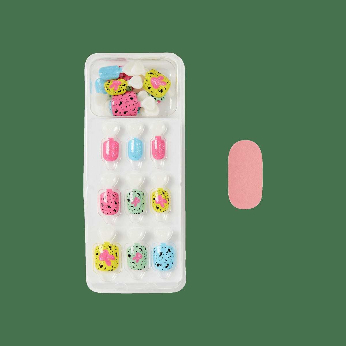 Impress Kids No Glue Fake Press On Nails - Fluffy Tails | Design, Multicolor, Kids, Squoval, Manicure