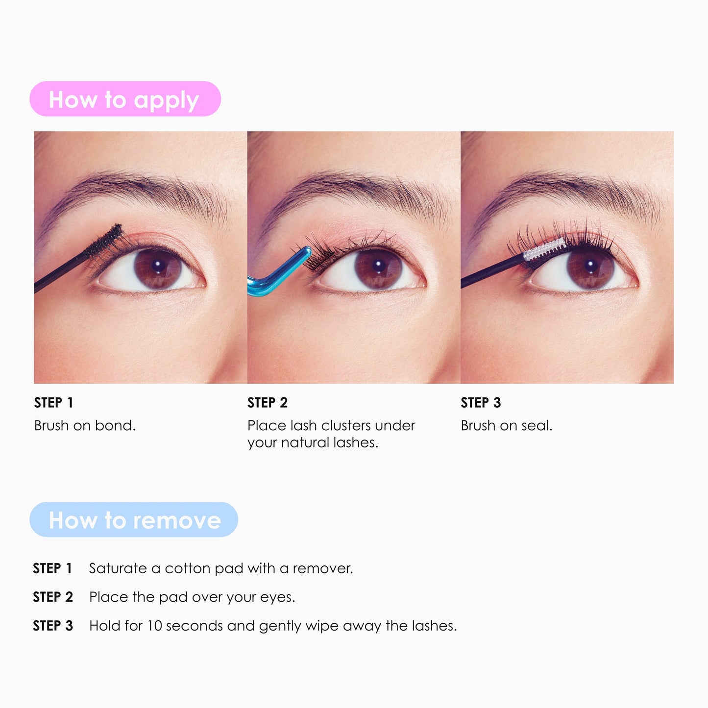 Falscara False Lash Bond & Seal- Black | DIY Lash Extension Adhesive, Lash Bond, Two-Step Adhesive
